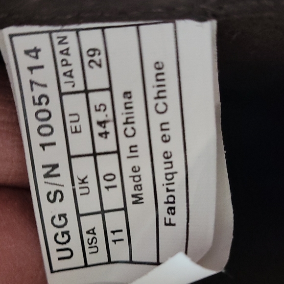 Ugg Men's Lancing Stout distressed suede full grain leather brown boots.… - Picture 8 of 11